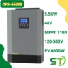 Bộ đổi điện đa dụng 5.5 KW 48V Hybrid Inverter SOYER áp cao PV 120V-450V sạc MPPT 110A Sạc AC 80A-MPS-PLUS-11 KVA-48V