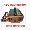 Bộ chuyển đổi điện Inveter Sin Chuẩn 2000W-12V 24V sang 220V SOYER TECH - ST-2000W-NEW