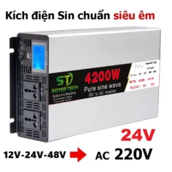 Bộ chuyển đổi điện Sin Chuẩn 4200W-SOYER TECH-Bộ Đổi Nguồn 24V sang 220V Sin Chuẩn 4200w-Mã ST33A-4200W