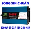 Bộ chuyển đổi điện Sin Chuẩn 3000W-Bộ Đổi Nguồn DC 24V sang 220V Sin Chuẩn 3000w-Mã ST23A-3000W-SOYER TECH