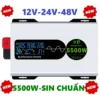 Bộ chuyển đổi điện Sin Chuẩn Hãng SOYER TECH Mã STW-5500w-Bộ Đổi Nguồn 12V sang 220V Sin Chuẩn Tinh Khiết
