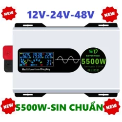 Bộ chuyển đổi điện Sin Chuẩn Hãng SOYER TECH Mã STW-5500w-Bộ Đổi Nguồn 12V sang 220V Sin Chuẩn Tinh Khiết