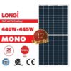 Tấm Pin LONGI 440W LOẠI A 2 MẶT KÍNH CAO CẤP LR4-72HBD