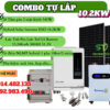 COMBO TỰ LẮP HỆ HÒA LƯỚI LƯU TRỮ HYBRID EVO 10.2KW (COMBO 19)