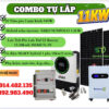 COMBO TỰ LẮP HỆ HÒA LƯỚI LƯU TRỮ HYBRID SAKO SUNPOLO 11KW (COMBO 22)