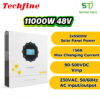 BIẾN TẦN HYBRID TECHFINE BJ11048SMHQ - 11KW 48V MÀN HÌNH LCD CẢM ỨNG | PV 90-500VDC MPPT 150A HỖ TRỢ CT NGOÀI - PARRALLEL