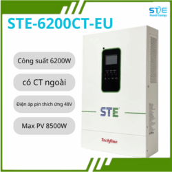 Biến Tần Năng Lượng Mặt Trời HYBRID STE Power Ennergy- 6.2KVA/6.2KW-48V STE V-MPPT 120A | PV 8500W | 220V STE-6000CT-EU