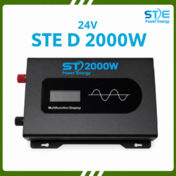 BỘ CHUYỂN ĐỔI NGUỒN SÓNG SINE CHUẨN STE 24V LÊN 220V 2000W - MODEL: STE D -2000