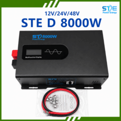 BỘ CHUYỂN ĐỔI ĐIỆN SÓNG SIN CHUẨN STE D 8000W 12V/24V/48V LÊN 220V STE POWER ENERGY
