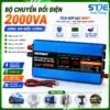 Bộ Chuyển Đổi Điện SUS 2000VA 12V-220V Sóng Sin Điều Chỉnh Tích Hợp Sạc MPPT-Phân Phối ST SOYER TECH