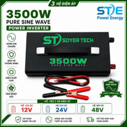 Bộ Chuyển Đổi Nguồn Sóng STF Sin Chuẩn SOYER TECH 3500W Hệ 12V/24V/48V DC Ra 220V AC--Phân Phối ST SOYER TECH