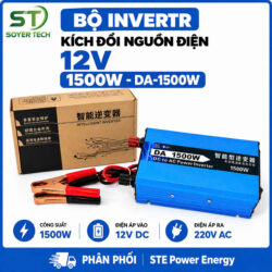 Bộ Inverter 12V 220V 1500W DA-1500W Kích Điện DC Sang AC 220V Phân Phối ST SOYER TECH
