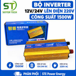 Bộ Chuyển Đổi Điện 12V/24V Lên 220V 1500W – Inverter DC Sang AC-Phân Phối STE Power Energy