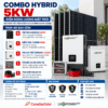 Combo Điện Năng Lượng Mặt Trời 5kW - Hệ Lưu Trữ 5.12kWh- Rẻ nhất- NEW 2027