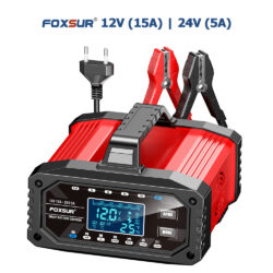 Sạc Ắc Quy 12V 15A 24V 5A 4Ah - 250Ah tự động thông minh 10 giai đoạn FAC-150 | PHÂN PHỐI ST SOYER TECH