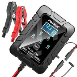 Bộ Sạc Ắc Quy Thông Minh FOXSUR FBC061215D 6V/12V 1.5A | Phân Phối ST SOYER TECH
