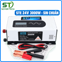 Bộ kích điện Inverter 3000W sin chuẩn ST Soyer Tech – 24V 220V, dùng cho điện năng lượng mặt trời