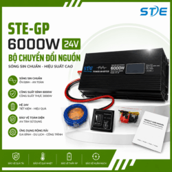 Bộ chuyển đổi điện sin chuẩn STE GP 6000W hệ 24V lên 220V Sin Chuẩn 6000W ST Soyer Tech