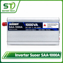 INVERTER SUOER SAA-1000A 1000VA – BỘ DC 12V SANG AC 220V -Sóng Mô Phỏng -Phân Phối ST  Soyer Tech