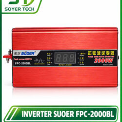 INVERTER SUOER FPC-2000BL – BỘ  ĐỔI ĐIỆN 24V SANG 220V 2000W SIN CHUẨN CÓ MÀN HÌNH HIỂN THỊ | ST SOYER TECH