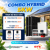 Combo điện năng lượng mặt trời hòa lưới 5kw (Không lưu trữ)- 0914.482.135 Mã 01