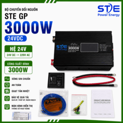 Bộ chuyển đổi điện sin chuẩn STE GP 3000W hệ 24V lên 220V Sin Chuẩn 3000W ST Soyer Tech