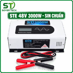 Bộ kích điện Inverter 3000W sin chuẩn ST Soyer Tech – 48V → 220V, dùng cho điện năng lượng mặt trời