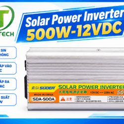 Inverter Suoer SDA-500A 500W 12VDC Lên 220VAC – Bộ Kích Điện Sóng Sin Mô Phỏng | Phân Phối ST Soyer Tech