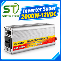 Bộ Kích Điện SUOER SUA-2000AF 2000W 12V Lên 220V – Sóng Sin Mô Phỏng, Chống Ngược Cực | Phân Phối ST Soyer Tech