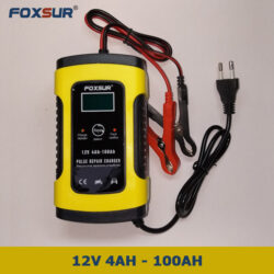 Sạc bình ắc quy 12V 5A 4Ah - 100Ah tự ngắt khi đầy bảo dưỡng phục hồi ắc quy bằng khử sunfat chống ngược cực-Phân Phối ST Soyer Tech