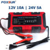 Bộ sạc ắc quy thông minh Foxsur 10F 12V 10A – 24V 5A | BC122410F